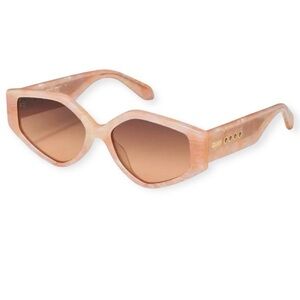 SZA x Quay Australia Hot Gossip Sunglasses in Apricot - RARE and NEW